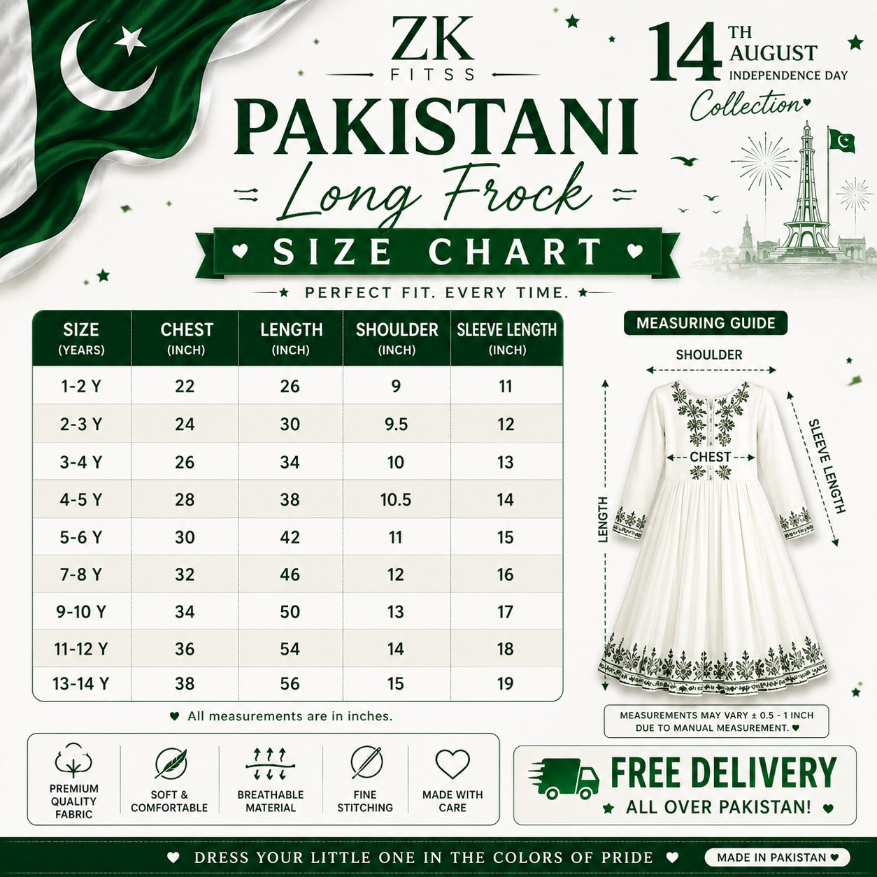 Pakistan Green Belted 2 Piece Cotton Suit for Women | ZK Fitss