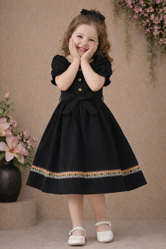 Classic Noir Waist Bow
