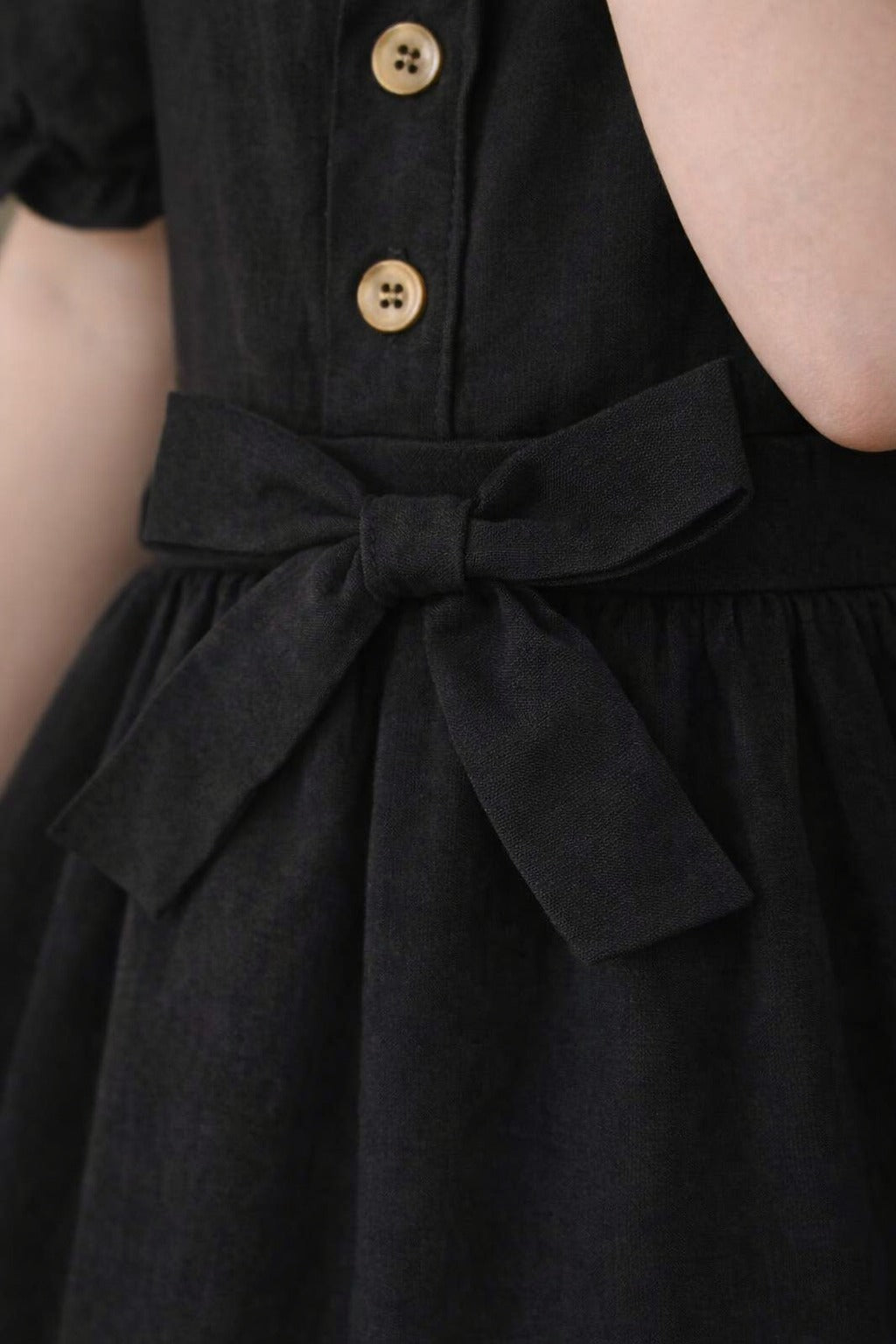 Classic Noir Waist Bow