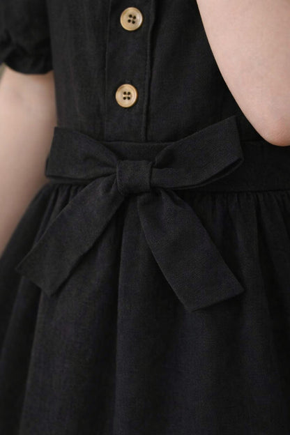 Classic Noir Waist Bow