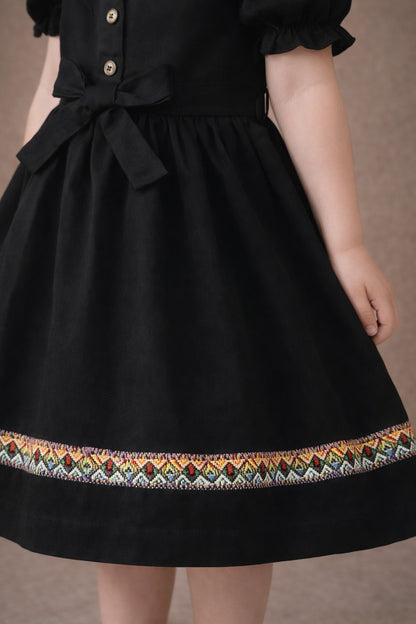 Classic Noir Waist Bow