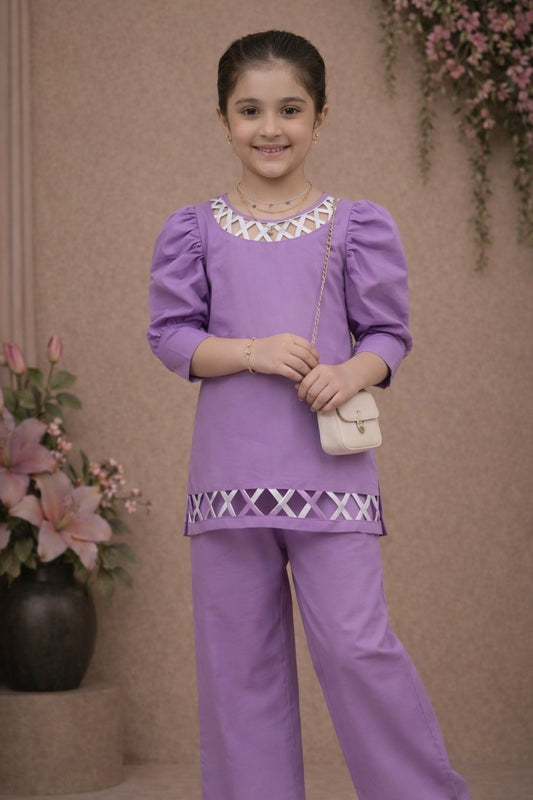 Lavender Lattice 2 Piece Set