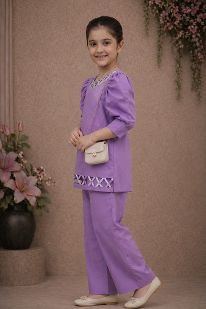 Lavender Lattice 2 Piece Set