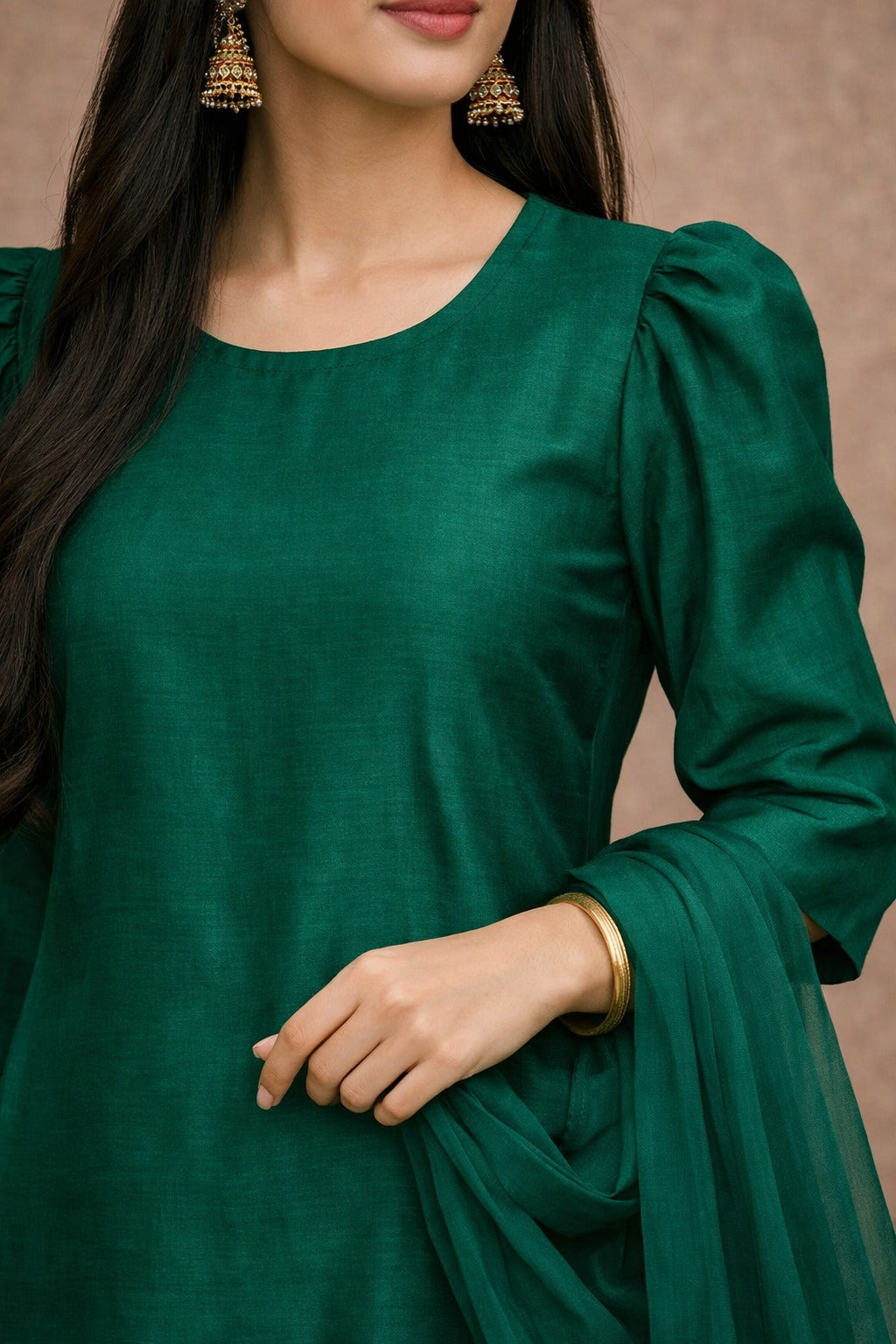 Classic Emerald Punjabi Suit