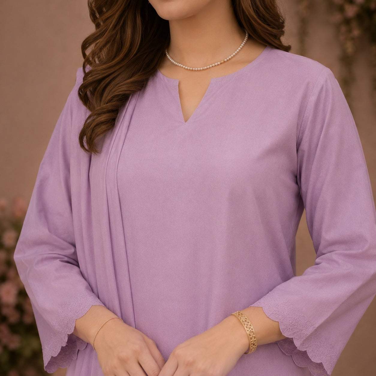 Lavender Bliss Cotton Suit
