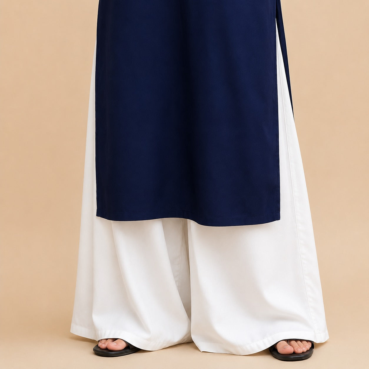 Navy Blue Cotton Co-Ord Set