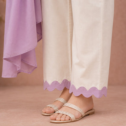Lavender Bliss Cotton Suit