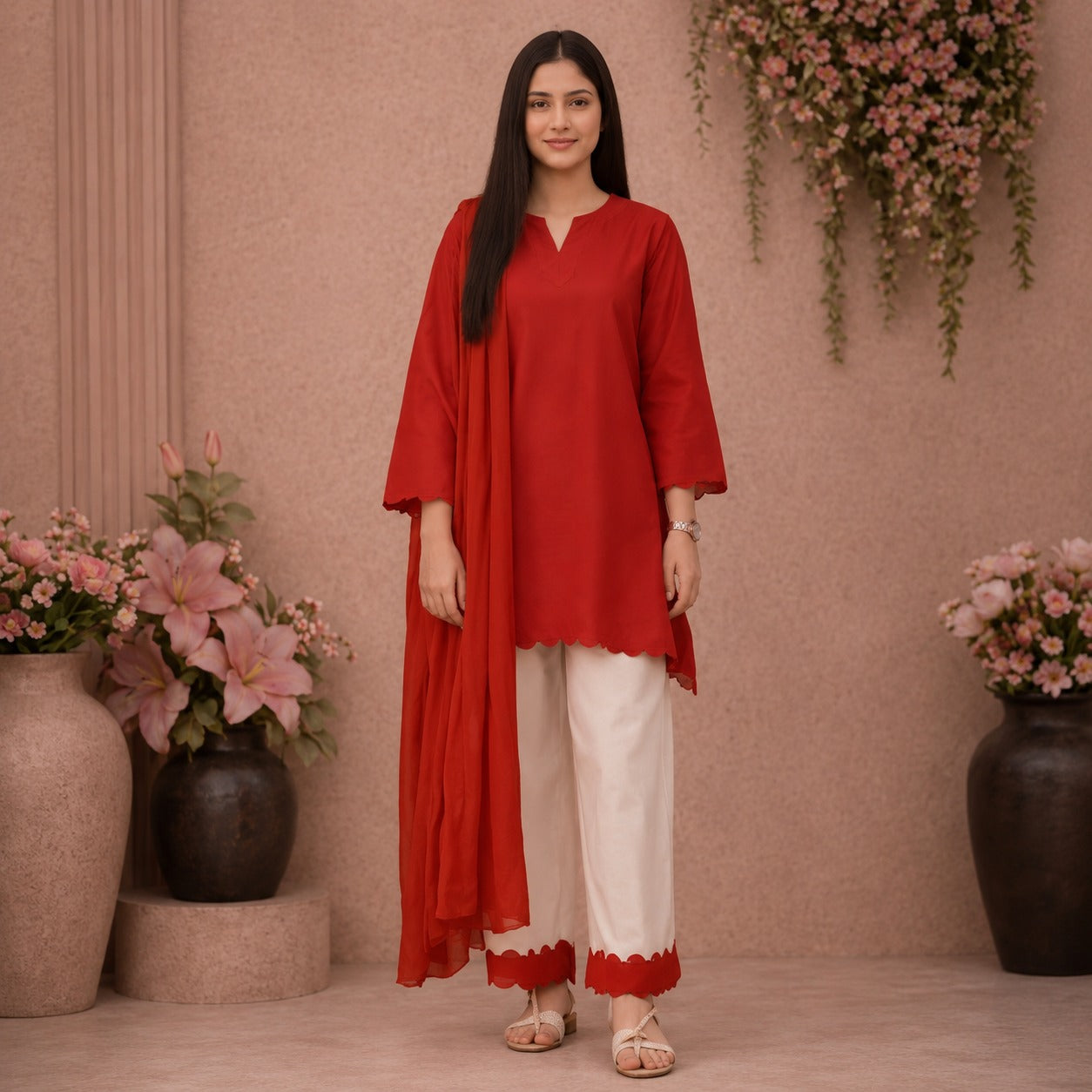 Crimson Grace Cotton Suit