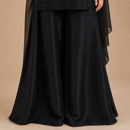 Noir Grace Embellished Sharara Set