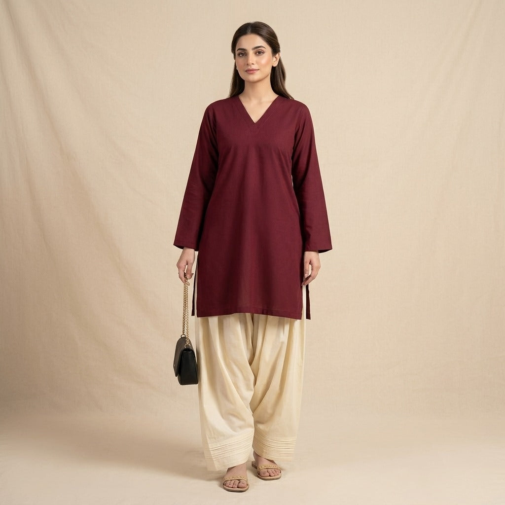 Ruby Essence Cotton Suit