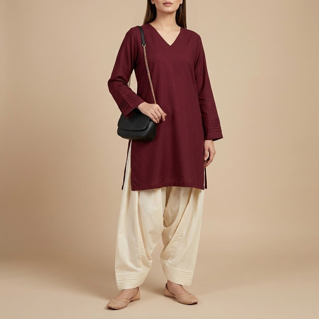 Ruby Essence Cotton Suit