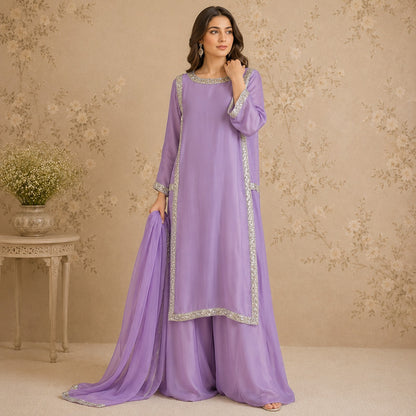 Lilac Serenity Sharara Set