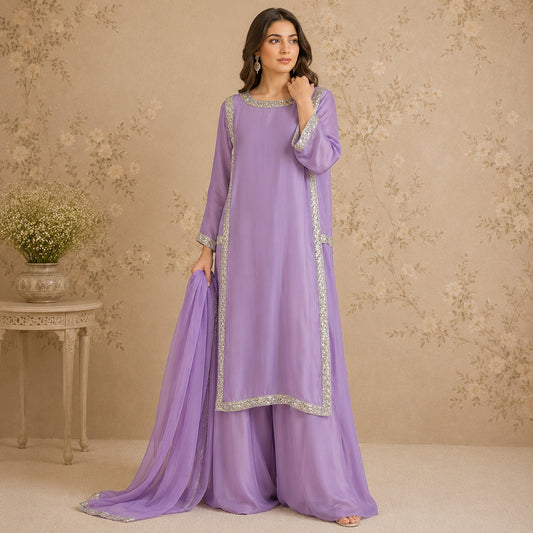 Lilac Serenity Sharara Set
