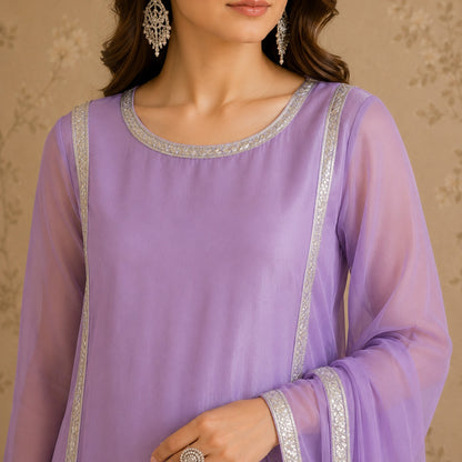 Lilac Serenity Sharara Set