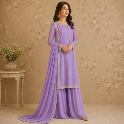 Lilac Serenity Sharara Set