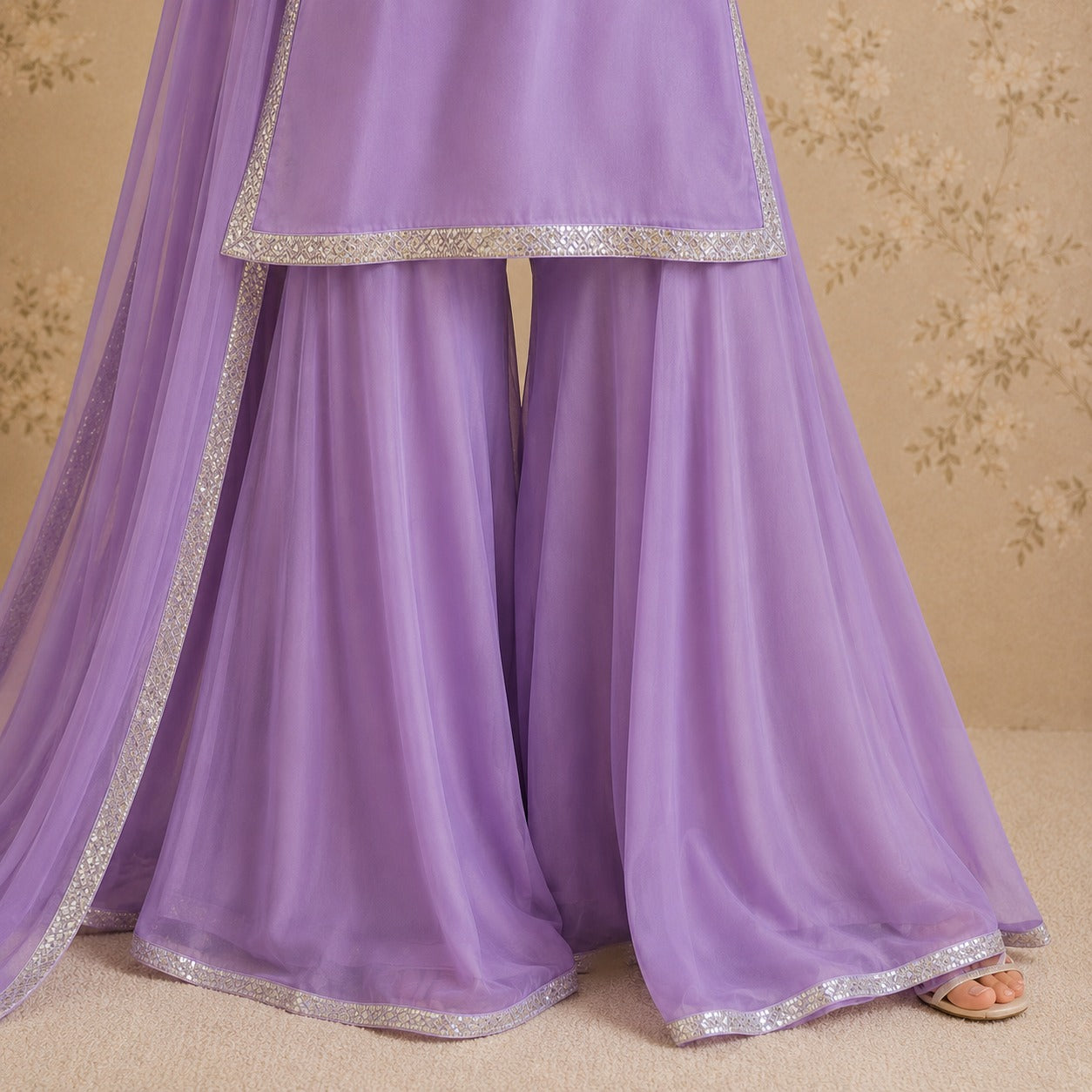 Lilac Serenity Sharara Set