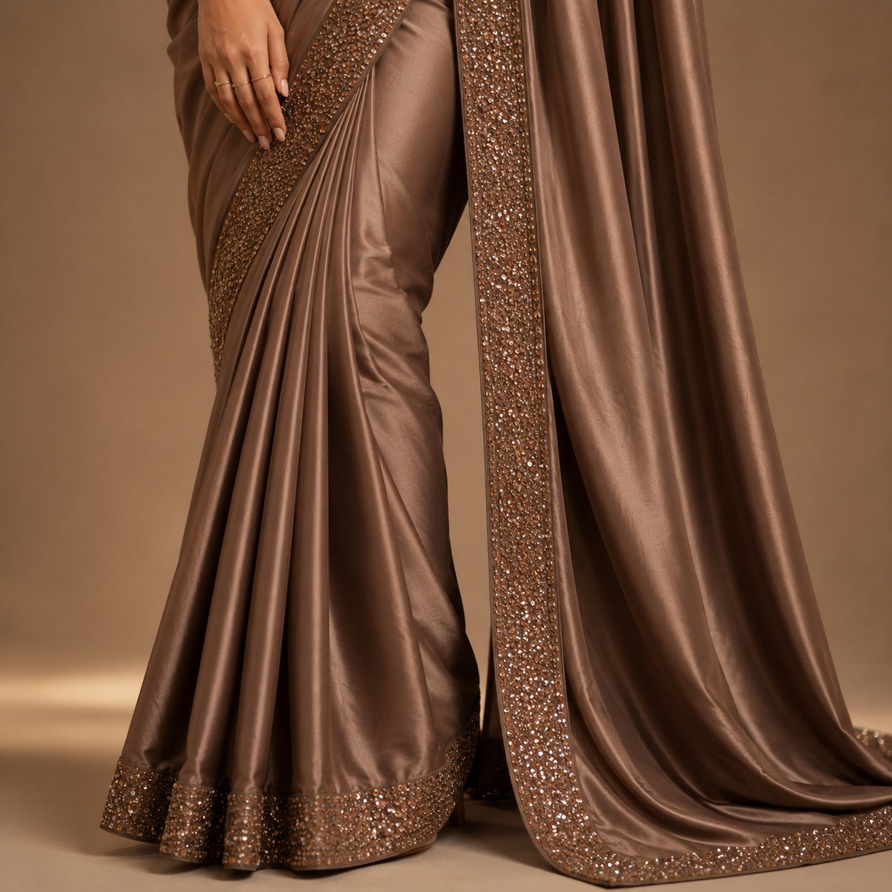 Mocha Royale Silk Saree