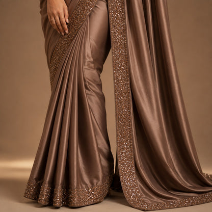 Mocha Royale Silk Saree
