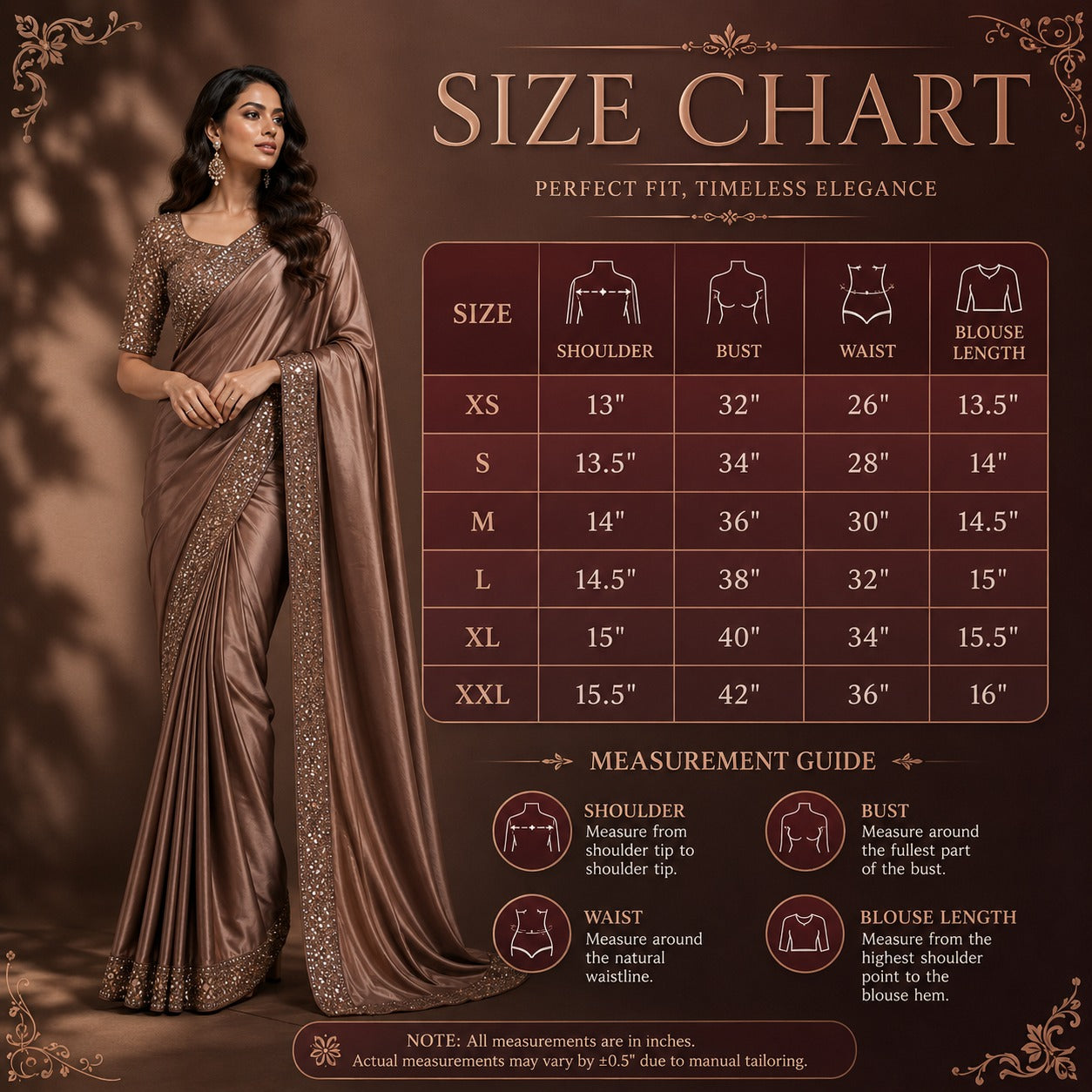 Mocha Royale Silk Saree