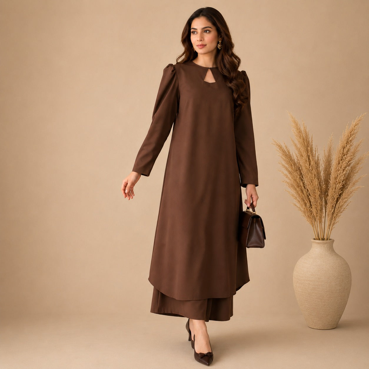 Mocha Luxe Flow Co-Ord Set
