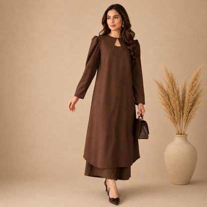Mocha Luxe Flow Co-Ord Set