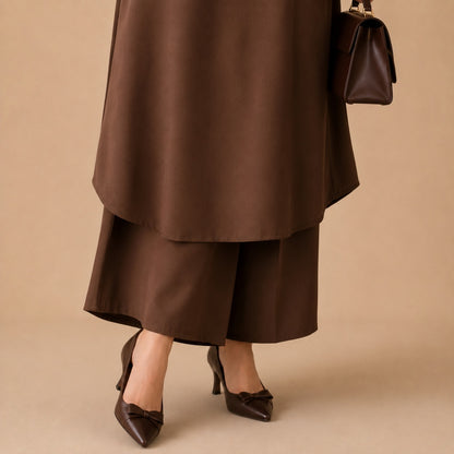 Mocha Luxe Flow Co-Ord Set