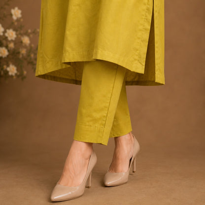 Mustard Muse Cotton Kurta Set