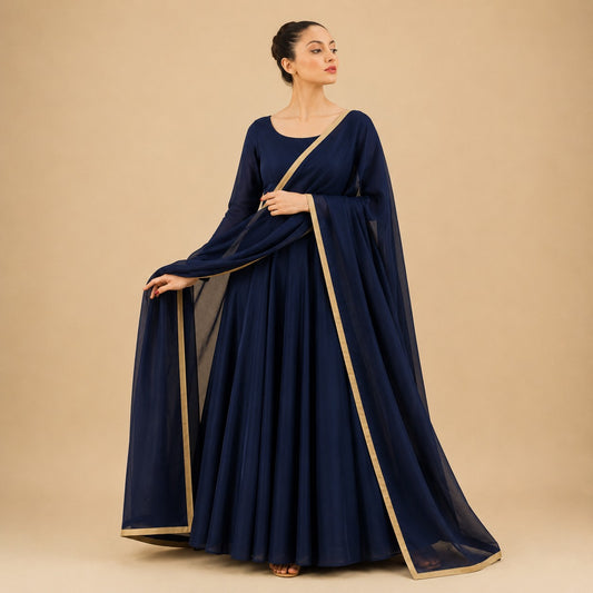 Midnight Royale Anarkali Set