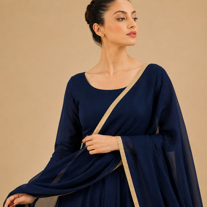 Midnight Royale Anarkali Set