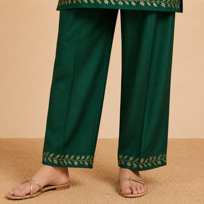 Emerald Whisper Cotton Co-Ord Set