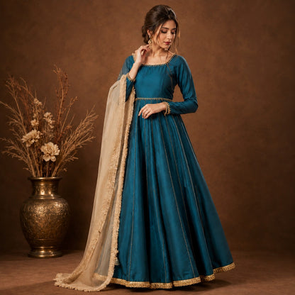 Royal Azure Silk Ensemble