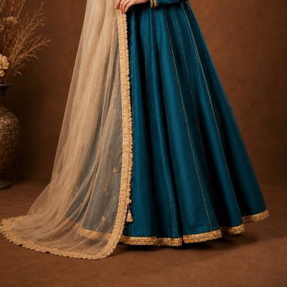 Royal Azure Silk Ensemble