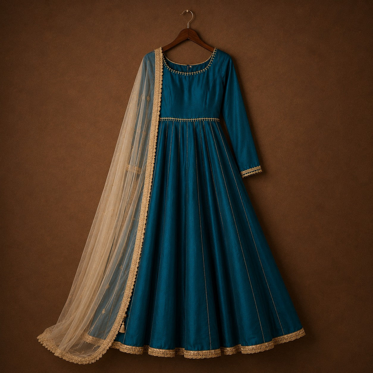 Royal Azure Silk Ensemble