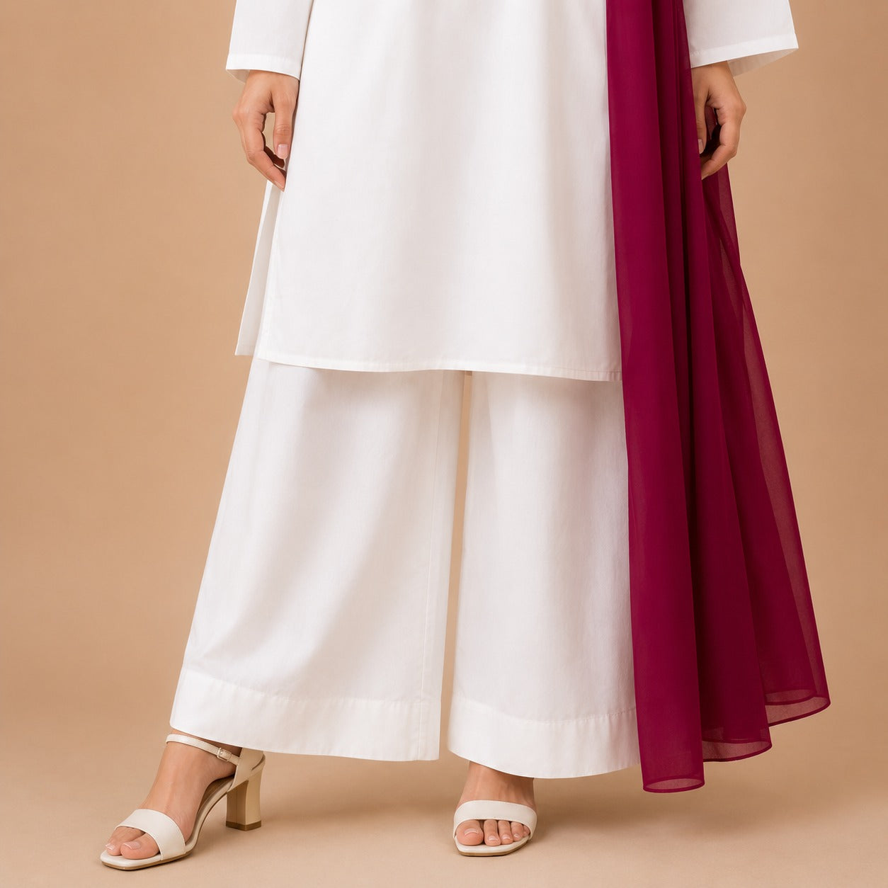 Ivory Grace Cotton Suit