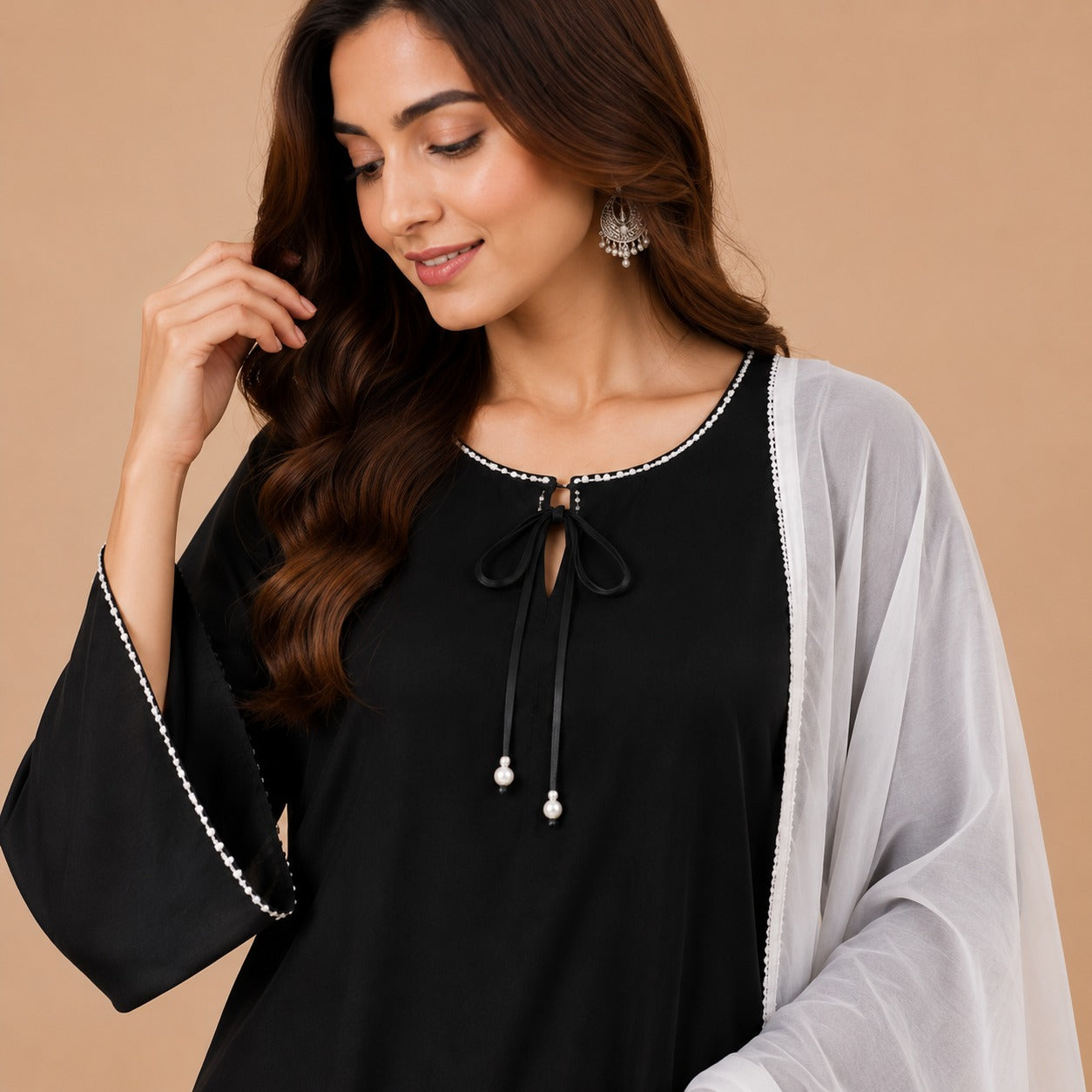 Noir Grace Sharara Set