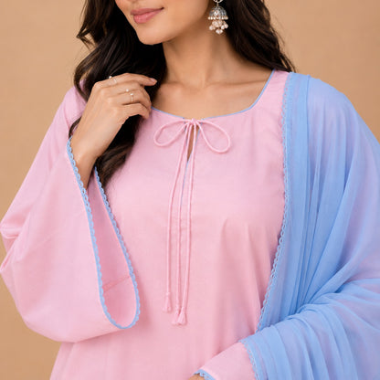 Cotton Candy Sky Sharara Set