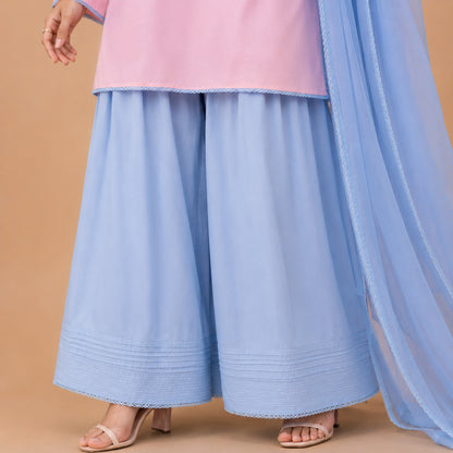 Cotton Candy Sky Sharara Set