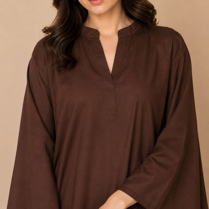 Mocha Farshi Shalwar Set