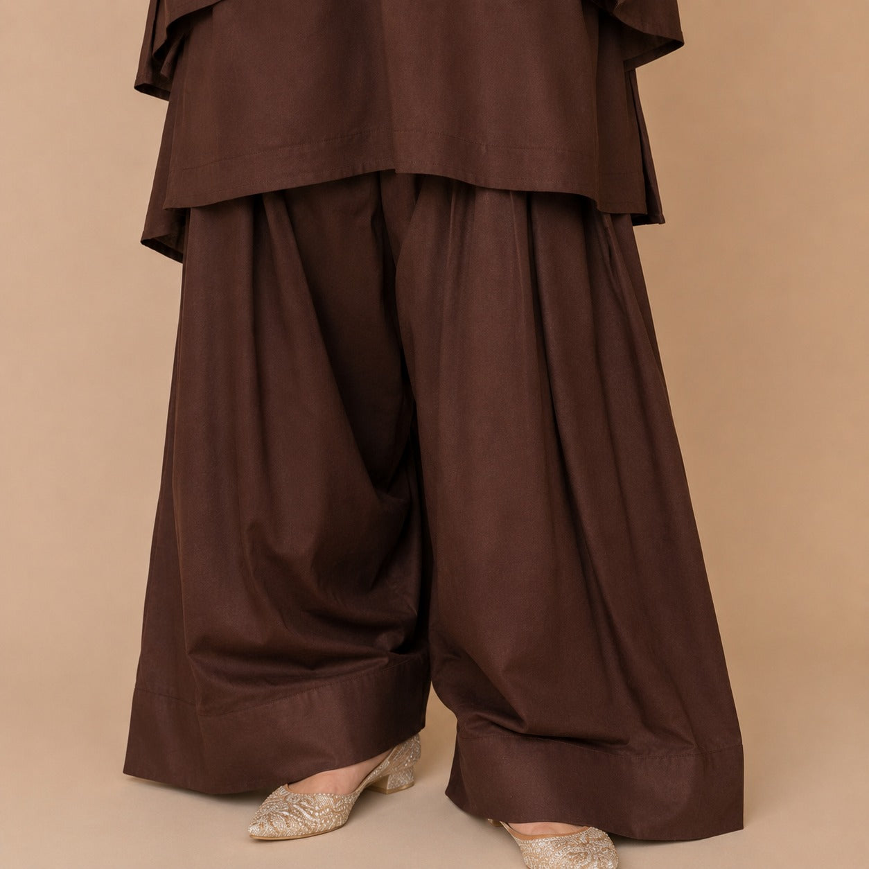 Mocha Farshi Shalwar Set