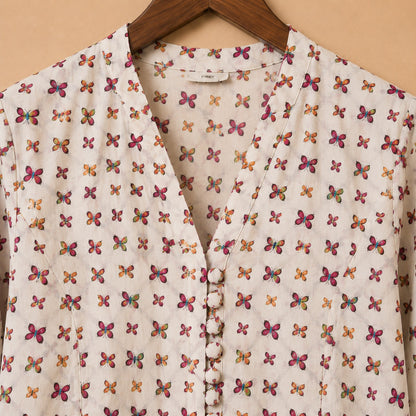 Butterfly Bliss Printed Kurta