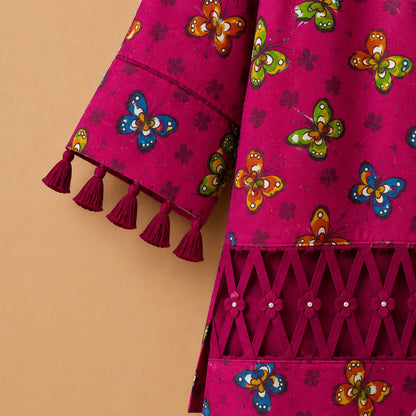 Butterfly Bloom Printed Kurta