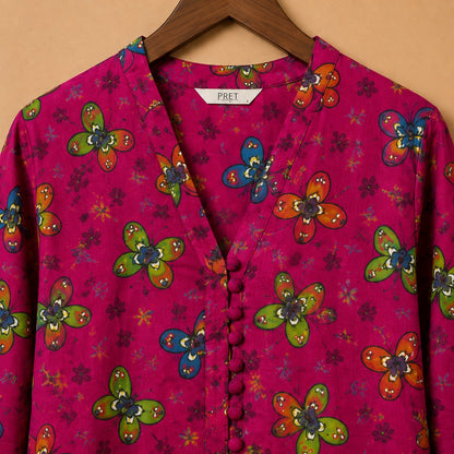 Butterfly Bloom Printed Kurta