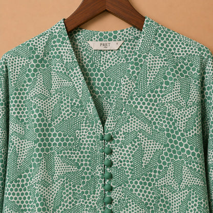 Emerald Geo Lawn Kurta