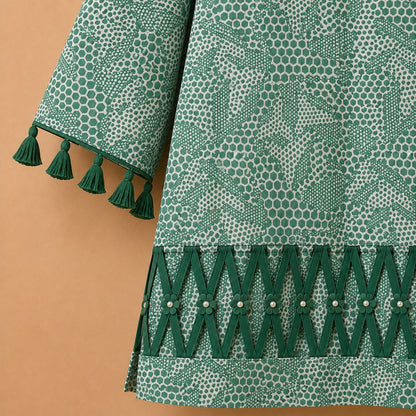 Emerald Geo Lawn Kurta
