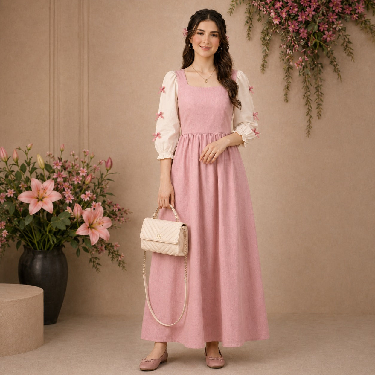 Meadow Breeze Ribbon Dress