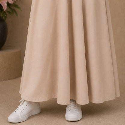 Sienna Mocha Two-Tone Maxi Dress