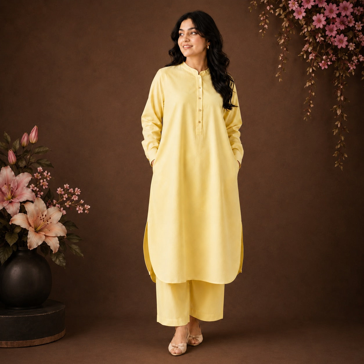 Butter Bloom Cotton Co-Ord Set