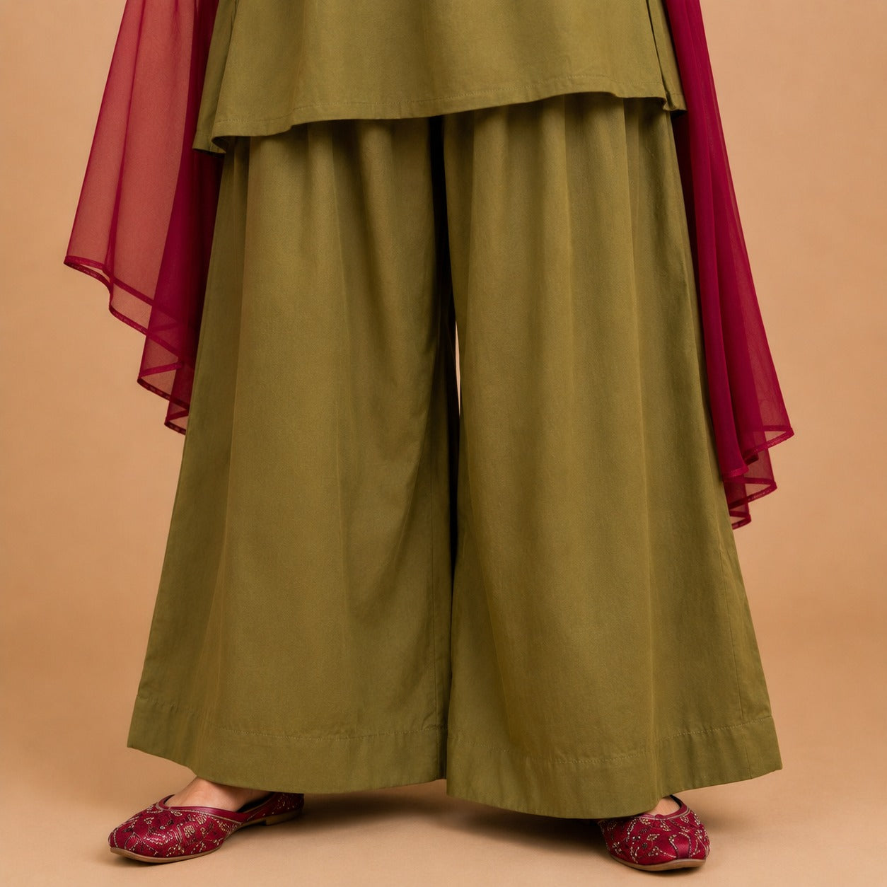 Olive Rouge Cotton Co-Ord Set