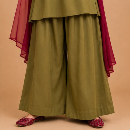 Olive Rouge Cotton Co-Ord Set
