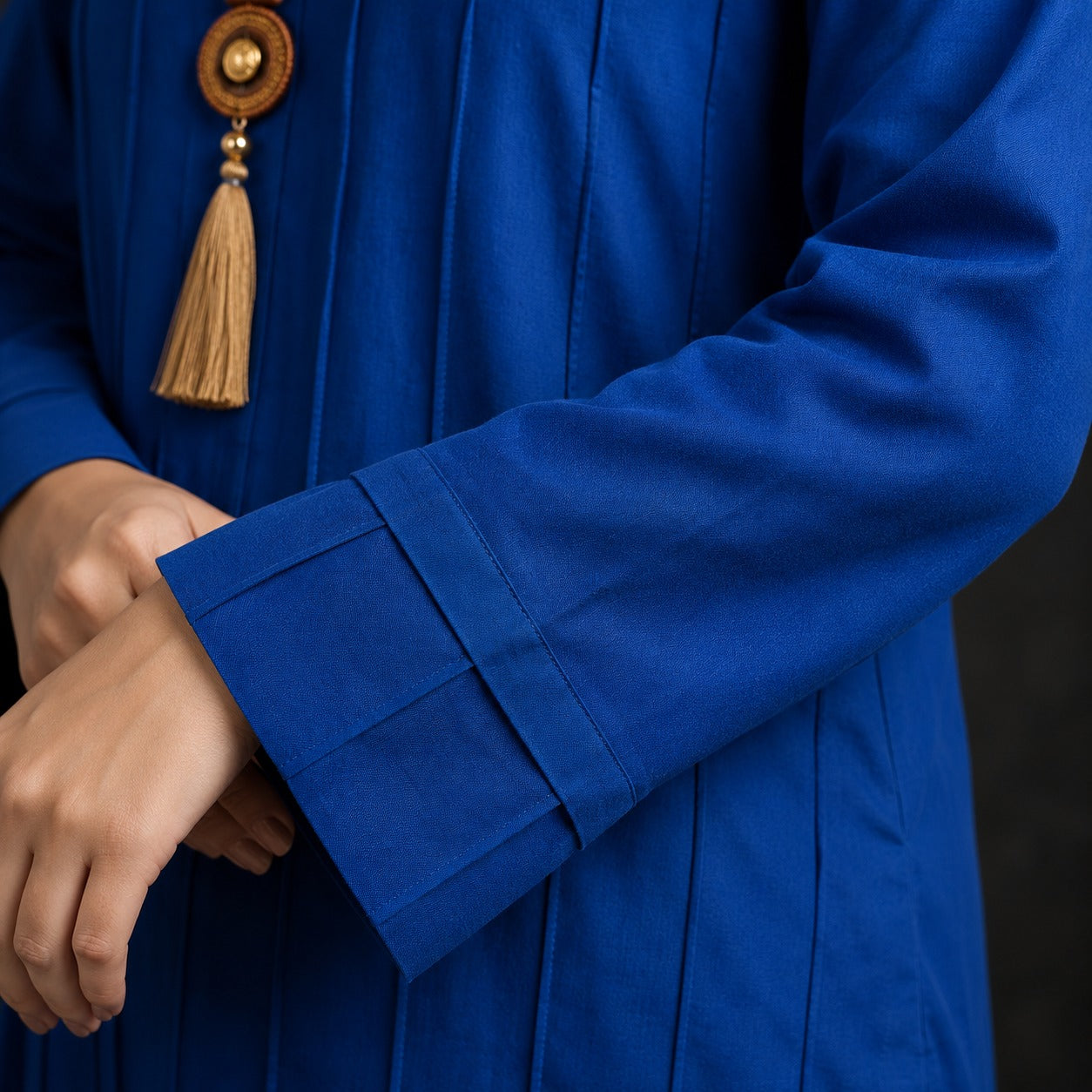 Azure Grace Pintuck Cotton Suit